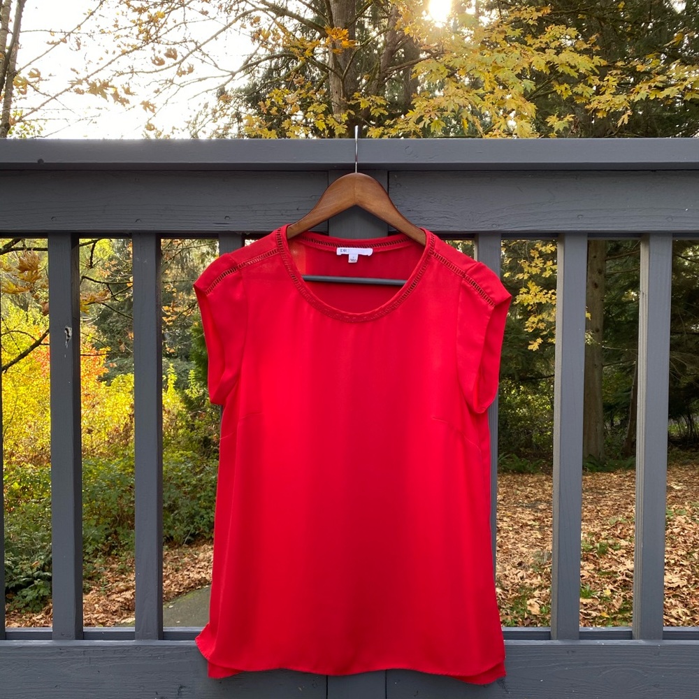 Red blouse